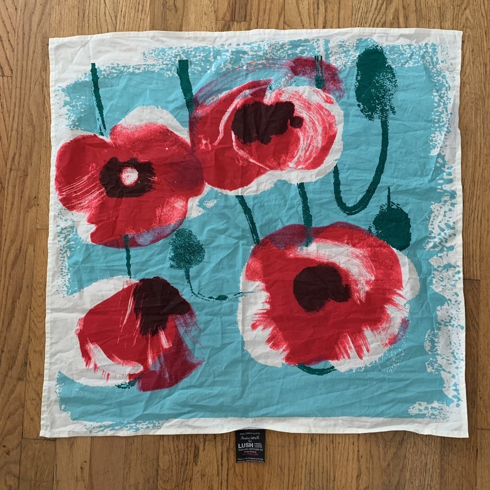 Flower Scarf Andy‎ Lovell for Lush Cosmetics Re-Wrap